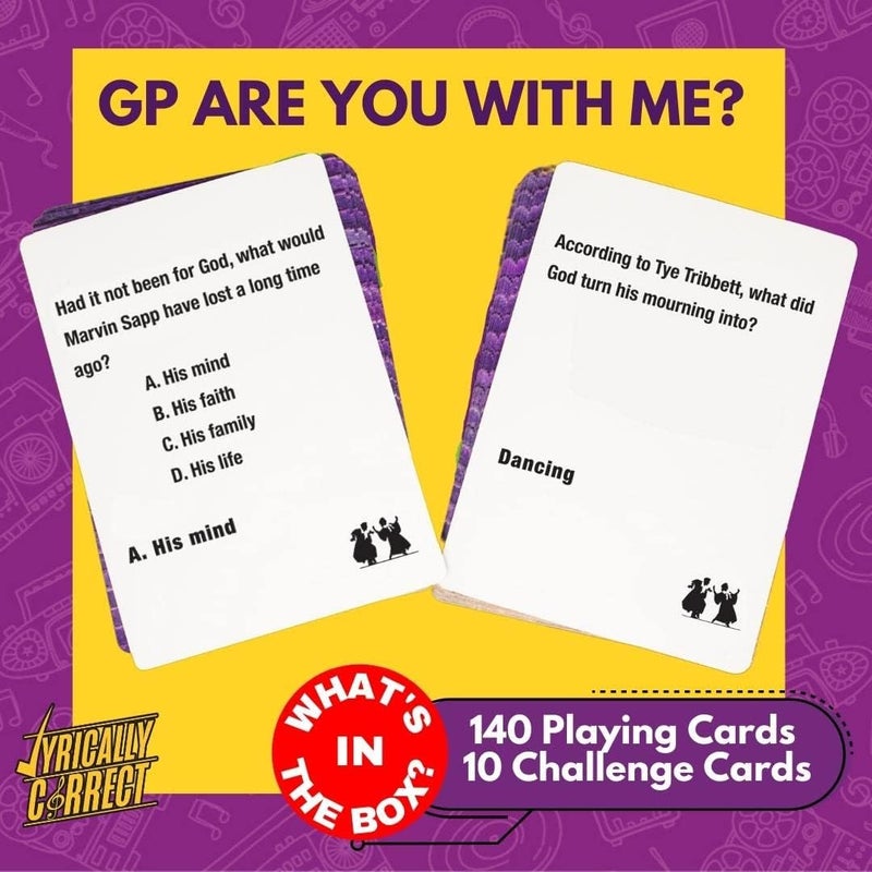 Lyrically Correct Store Revival Music Trivia Card Game - The Gospel Edition - Finish The Lyrics Challenge, Fun for Adults, Party or Family Night - Image 4